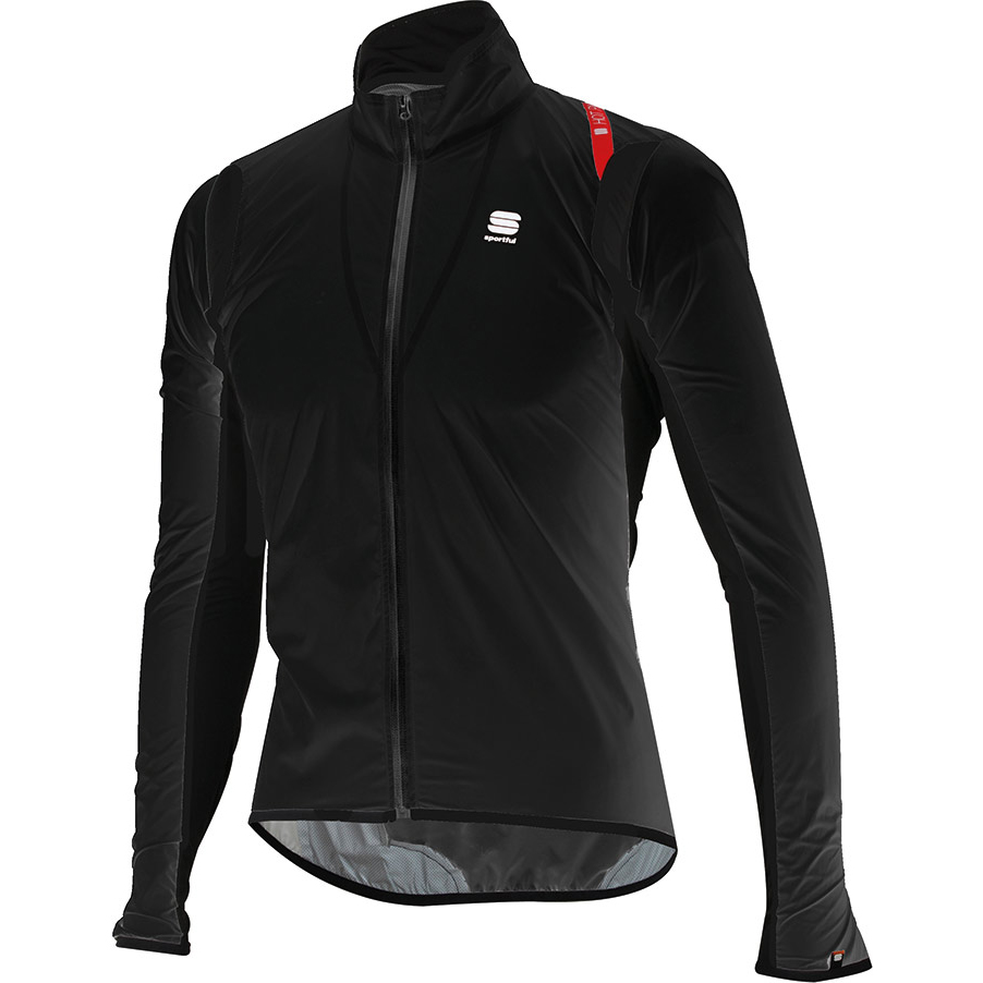 Sportful Hot Pack Norain Stretch Cycling Jacket – Black / Medium