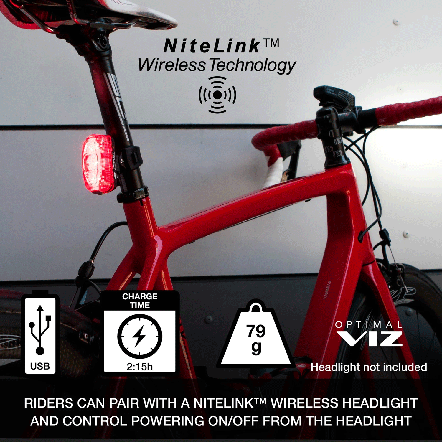 Niterider Omega 330 Evo with NiteLink Rear Bike Light | Merlin Cycles