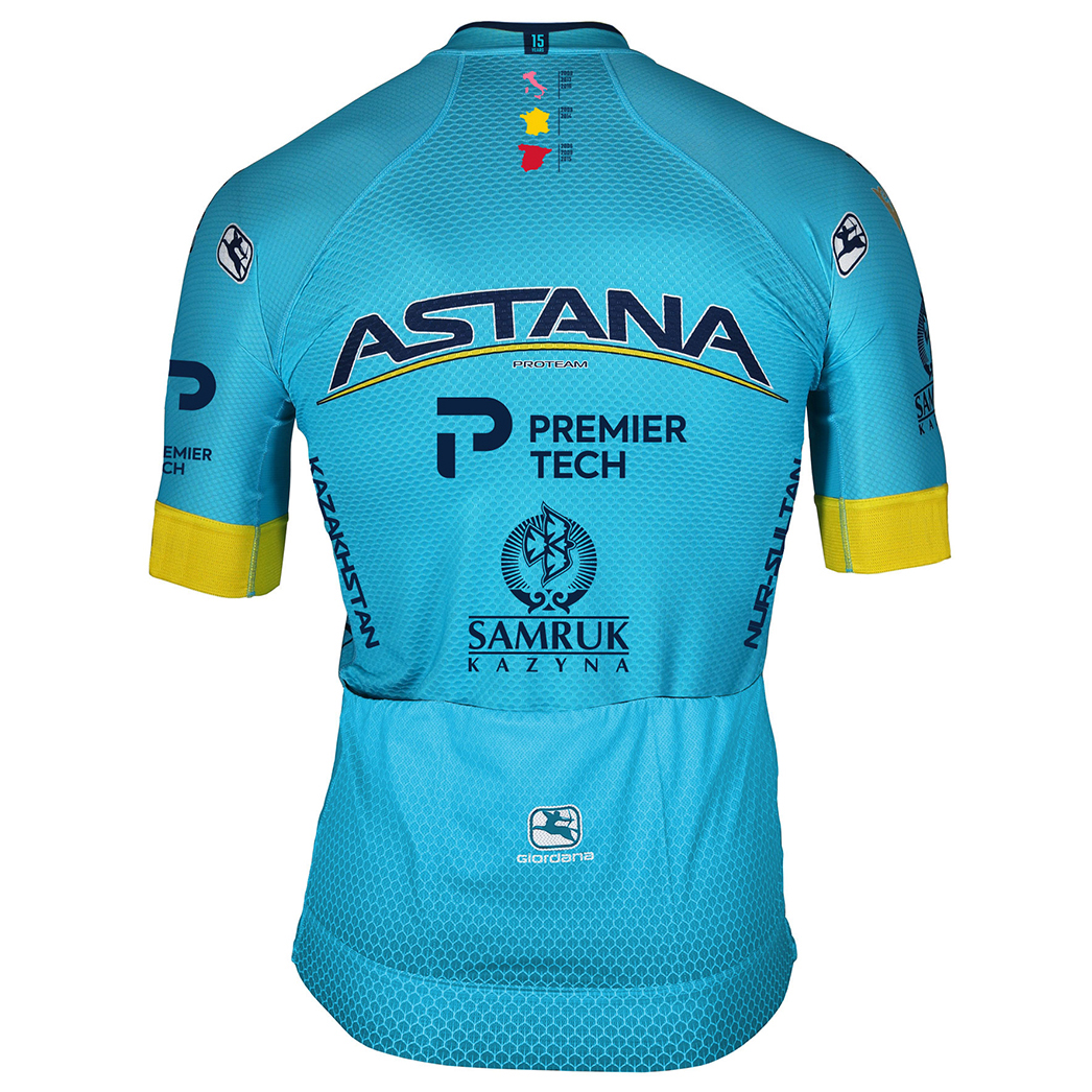Astana Pro Team Official Short Sleeve Cycling Jersey - 2020 | Merlin Cycles