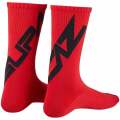 Merlin Cycles Supacaz Twisted Socks - Black / Red / Small | FREE delivery over £60 & Easy Returns