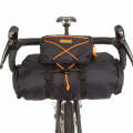 Merlin Cycles Restrap Bar Bag – Small - Black / Orange / 14 Litre | FREE delivery over £60 & Easy Returns