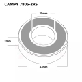 Merlin Cycles Merlin Replacement Bottom Bracket Bearings - Silver / Single / Angular Contact / Campag 37mm x 25mm x 7mm | FREE delivery over £60 & Easy Returns