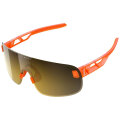 Merlin Cycles POC Elicit Sunglasses  - Fluorescent Orange AVIP / Clarity Road/Partly Sunny Gold | FREE delivery over £60 & Easy Returns