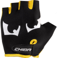 Merlin Cycles Chiba Boys Cycling Mitts - Black / Yellow / Large | FREE delivery over £60 & Easy Returns