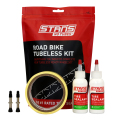 Merlin Cycles Stans Road Tubeless Kit - Black / Tape Width 21mm / Valve Length 55mm | FREE delivery over £60 & Easy Returns