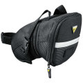 Merlin Cycles Topeak Aero Wedge Bag - Black / Grey / Medium - Straps | FREE delivery over £60 & Easy Returns