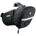 Merlin Cycles Topeak Aero Wedge Bag - Black / Grey / Large - Quickclip | FREE delivery over £60 & Easy Returns