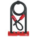 Merlin Cycles Abus Ultimate 420 & Cable D Bike Lock - Black / Red / U Lock / 140mm Cable | FREE delivery over £60 & Easy Returns