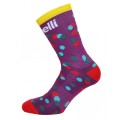 Merlin Cycles Cinelli Cycling Socks - Caleido Dots Purple / XSmall / Small | FREE delivery over £60 & Easy Returns