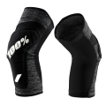 Merlin Cycles 100% Ridecamp Knee Guards - Grey Heather / Black / Medium | FREE delivery over £60 & Easy Returns