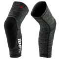 Merlin Cycles 100% Teratec Knee Guards - Grey Heather / Black / Small | FREE delivery over £60 & Easy Returns