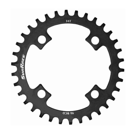 SunRace Narrow-Wide Steel Chainring - 96BCD