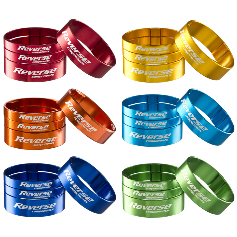 Reverse Components Ultra-Light 1 1/8" Spacer Set