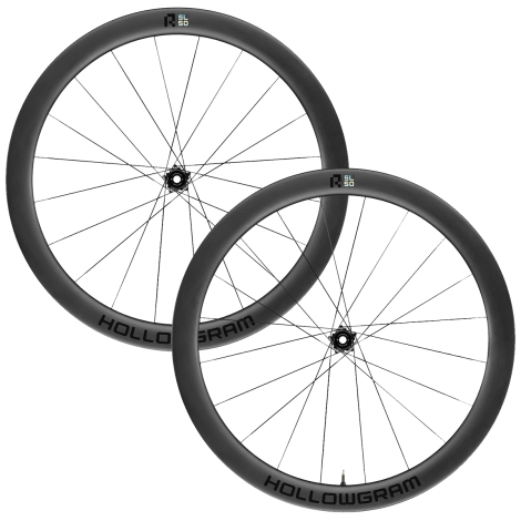 Merlin Cycles Cannondale Hollowgram R-SL 50 Carbon Disc Road Wheelset - 700c - Black / Sram XDR / 12mm Front - 142x12mm Rear / Centerlock / Pair / 12 Speed / Clincher / 700c