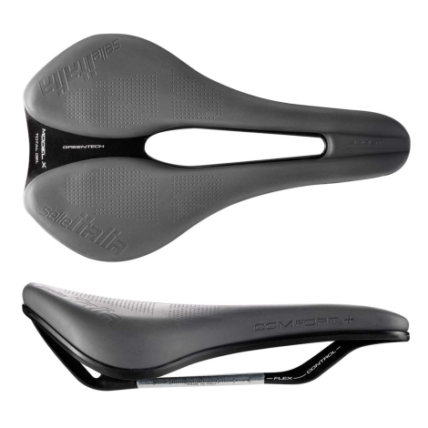 Selle Italia Model-X Green Comfort Plus Superflow Black Edition Road Saddle