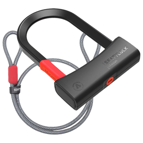 Seatylock Mason U-Lock 140 With Free Cable Loop