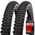 Schwalbe Addix Hans Dampf Super Trail TLE Folding MTB Tyres With Stans Tubeless Sealant - Pair